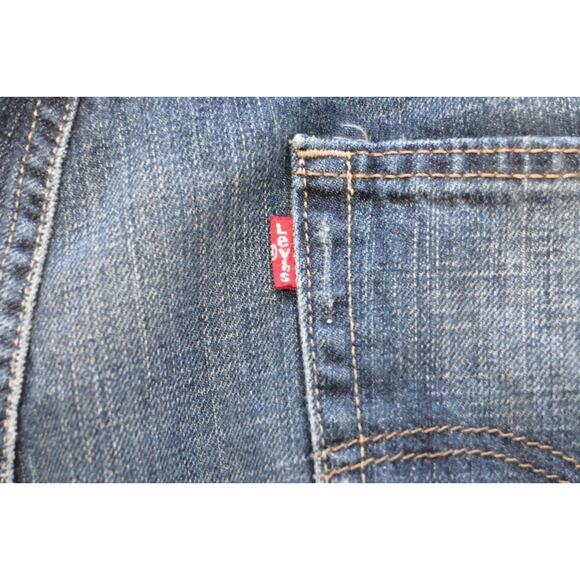 Levi's 514 Slim Straight Fit Rugged Denim Blue Jeans Mens Size 40 x 30 - Picture 6 of 6